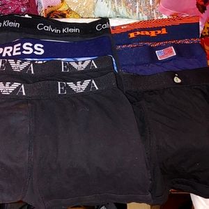 7 pairs of Brand Name boxer briefs bundle